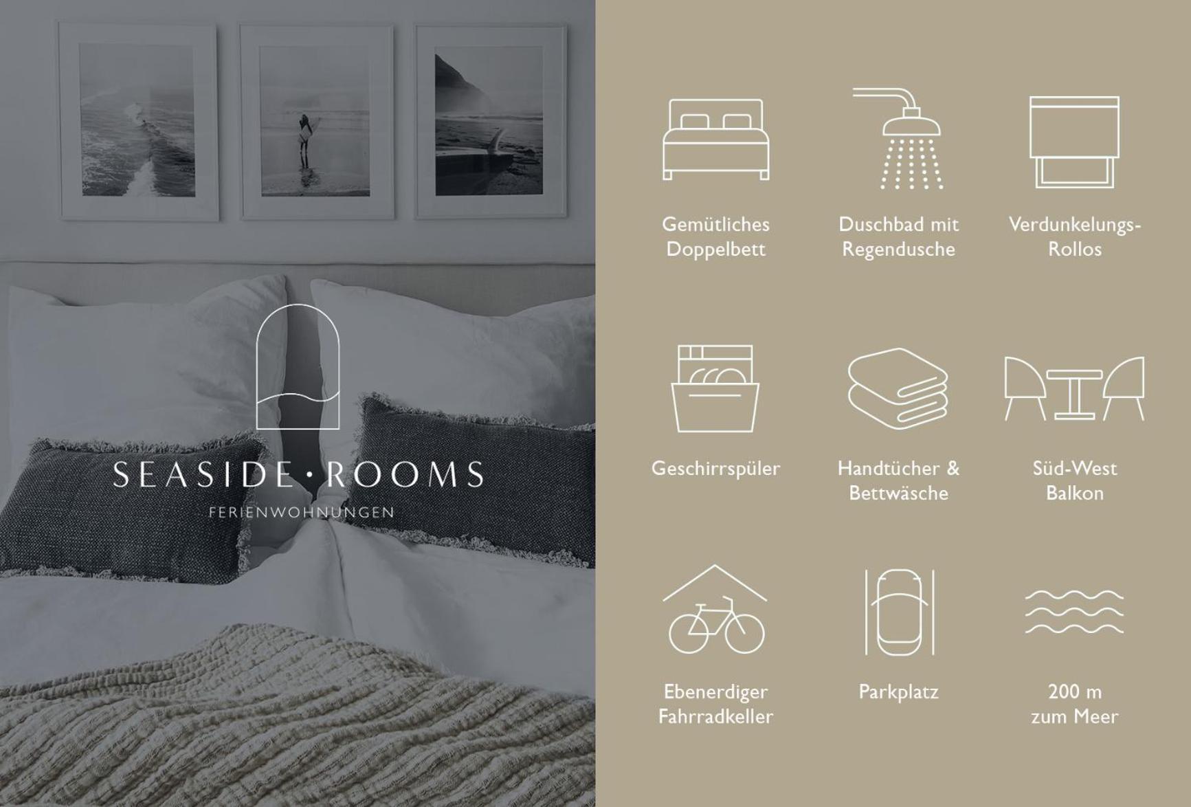 Seaside Rooms - Zentrales Design-Apartment Mit Balkon & Parkplatz - 2 Minuten Zum Strand Timmendorfer Strand Εξωτερικό φωτογραφία